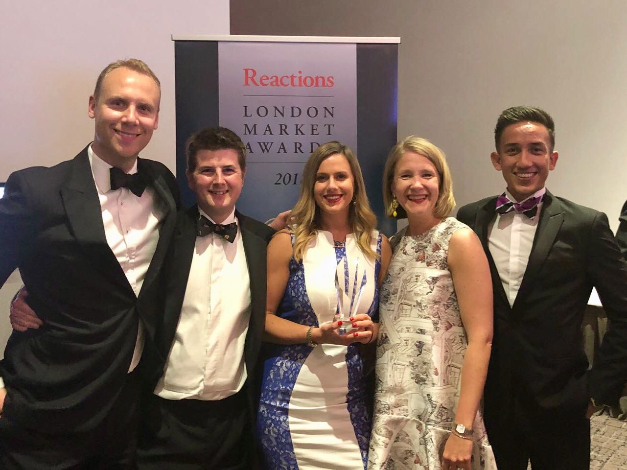 Reactions' Insurance Team of the Year Award