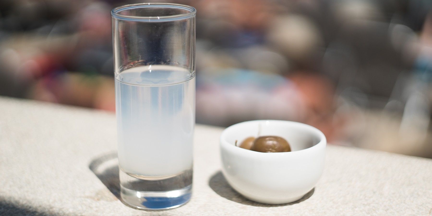 ouzo and olives