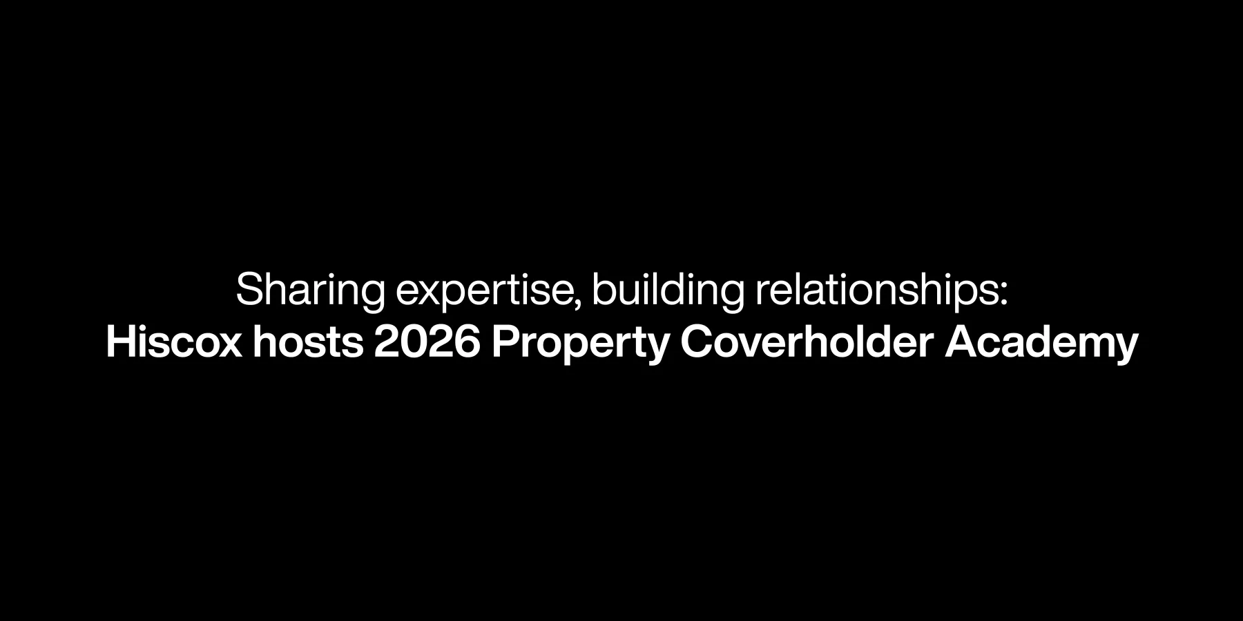 Coverholder Academy